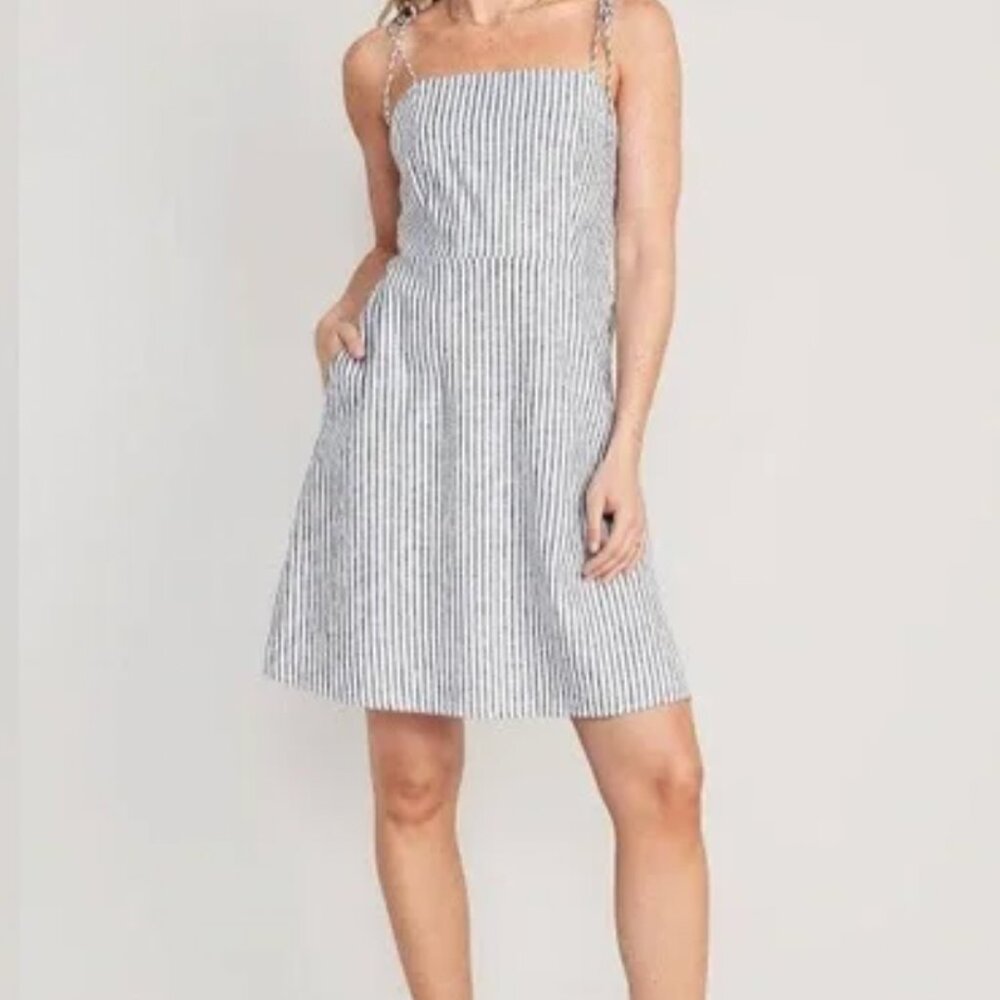 OLD NAVY - Striped mini / Linen Blend